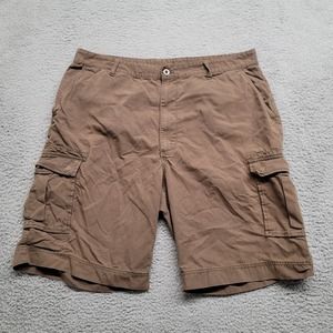 Pronto Uomo Shorts Mens 40 Brown Cargo Casual Comfort‎ Oudoors Hiking